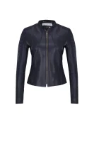 Saviza Leather Jacket BOSS BLACK modra