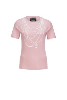 T-shirt Boutique Moschino svijetloružičasta