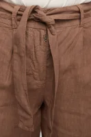 Lanene kratke hlače | Regular Fit Peserico smeđa