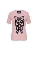 T-shirt Boutique Moschino svijetloružičasta