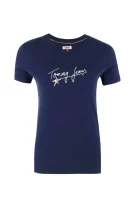 T-shirt TJW FEMININE SCRIPT | Regular Fit Tommy Jeans modra