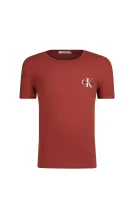 T-shirt | Regular Fit CALVIN KLEIN JEANS smeđa