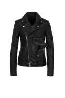Debra Leather Jacket GUESS crna