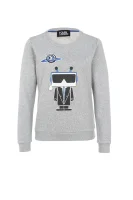 Robot sweatshirt Karl Lagerfeld siva