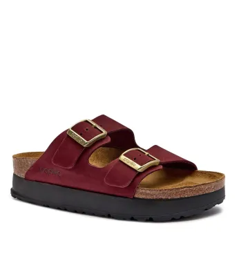 Kožni natikače Arizona Birkenstock x Papillio Birkenstock | Bordo 1028432