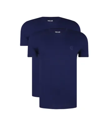 T-shirt 2-pack Just Cavalli | Modra Slim Fit 78OAJU03CJUT1