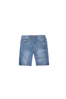 Kratke hlače | Slim Fit s dodatkom lana Tommy Hilfiger plava