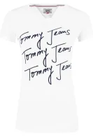 T-shirt Clean | Slim Fit Tommy Jeans bijela