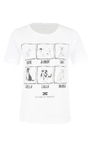 T-shirt | Regular Fit Elisabetta Franchi bijela