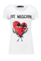 T-shirt | Slim Fit Love Moschino bijela