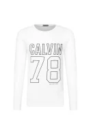 Majica dugih rukava Timball 3 | Regular Fit CALVIN KLEIN JEANS bijela