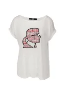 T-shirt | Loose fit Karl Lagerfeld bijela