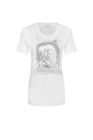 T-shirt GINSENG | Loose fit Pinko bijela