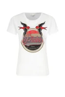 T-shirt Stereo| Regular Fit Pinko bijela