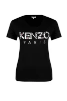 T-shirt Leopard print | Classic fit Kenzo crna