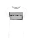 T-shirt INSTITUTIONAL | Slim Fit CALVIN KLEIN JEANS bijela