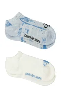 Čarape 2-pack 2P DISTORTED CALVIN KLEIN JEANS bijela