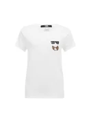 T-shirt Croissant Pocket Karl Lagerfeld bijela