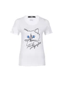 Choupette Sketch T-shirt Karl Lagerfeld bijela